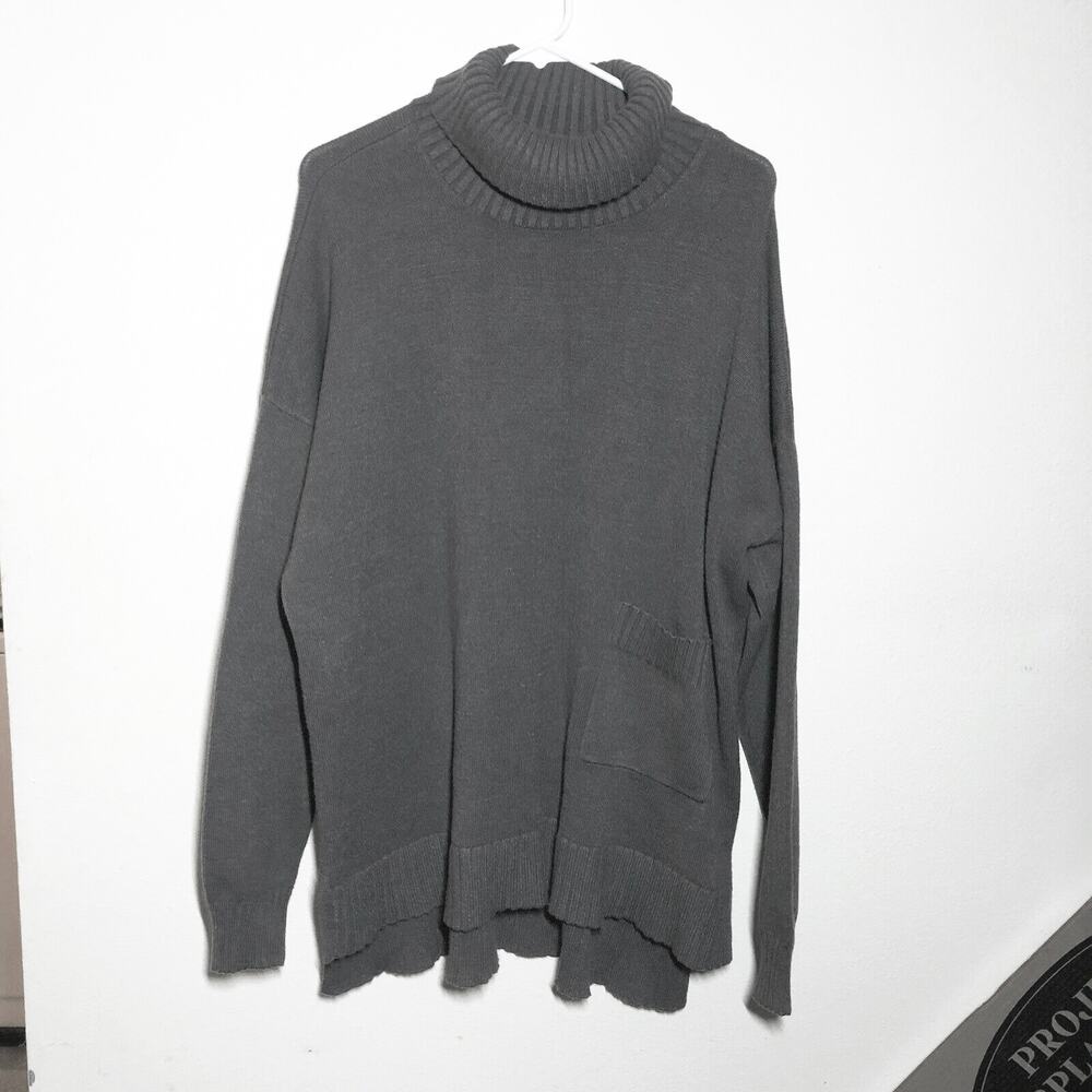 Devotion by Cyrus XL Rib Mock Neck Sweater Knit Soft Cozy Warm Gray Nordstrom